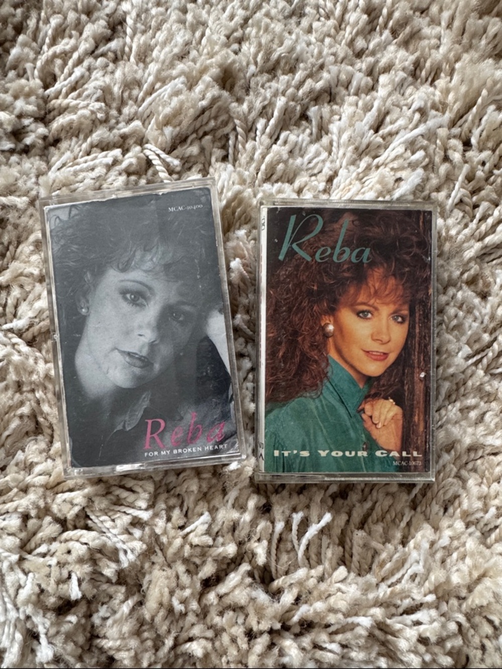 Reba McEntire Cassette Set — “It’s Your Call” & “For My Broken Heart”